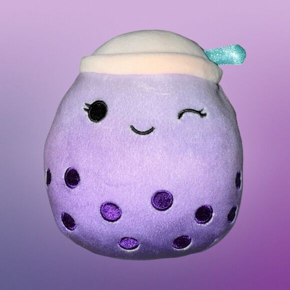 Poplin The Boba Lavender Plush Stuffed Animal 3.5” - Picture 4 of 5